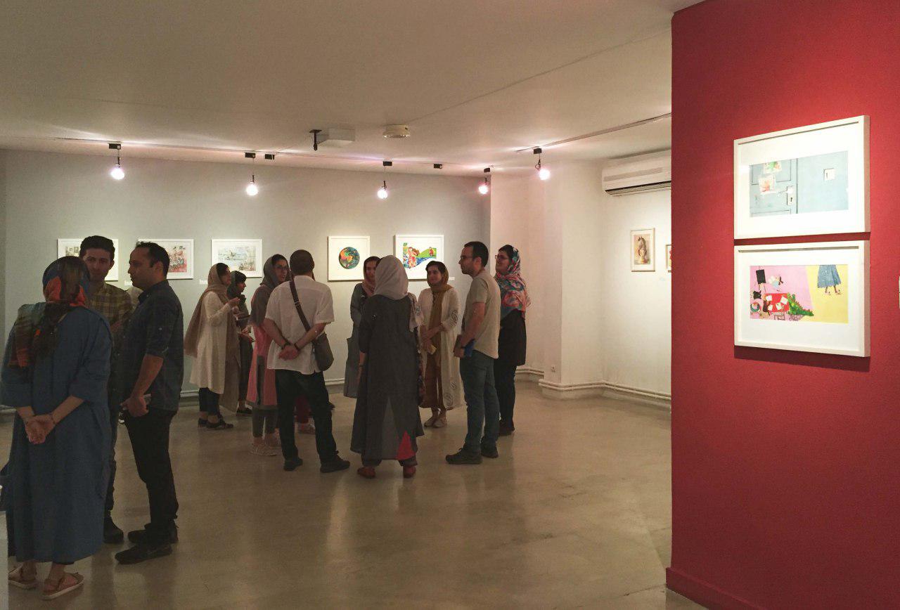 گزارش تصویری نمایشگاه گروهی تصویرسازی در نگارخانه لاله
