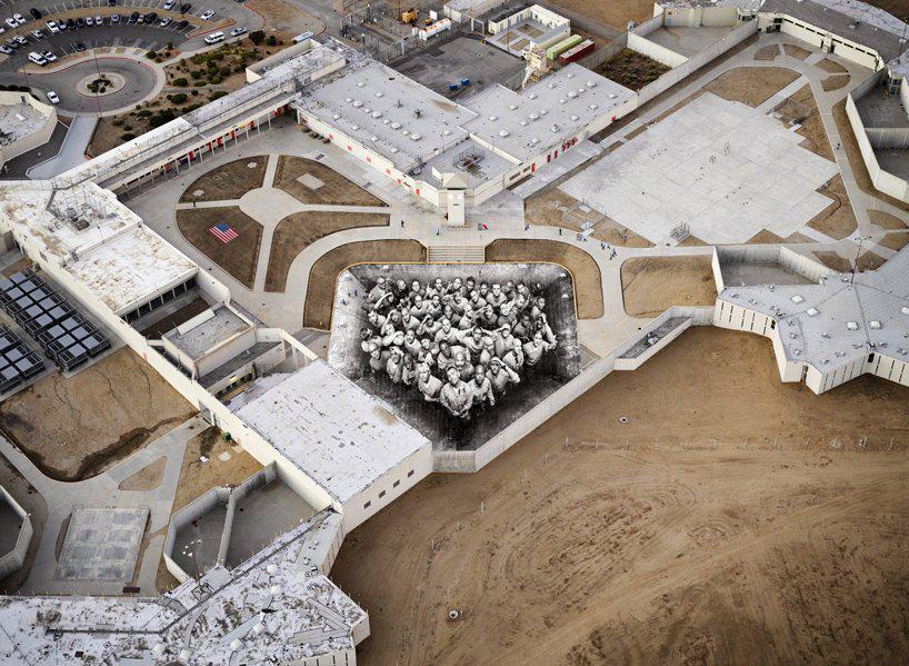 incarcerated citizens work together with french artist JR to realize the tehachapi project