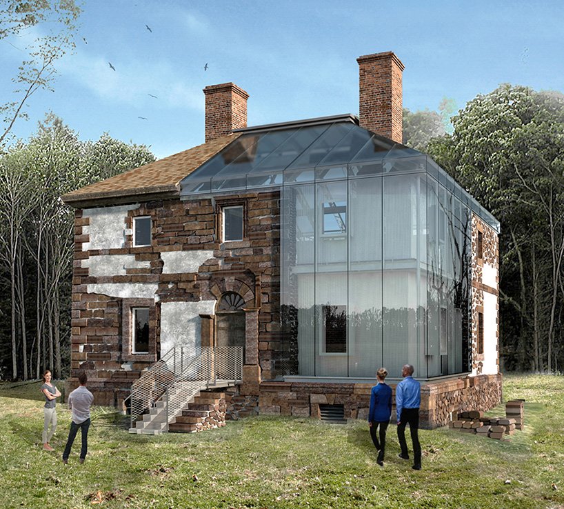 پروژه خانه شیشه ای menokin در ویرجینیا