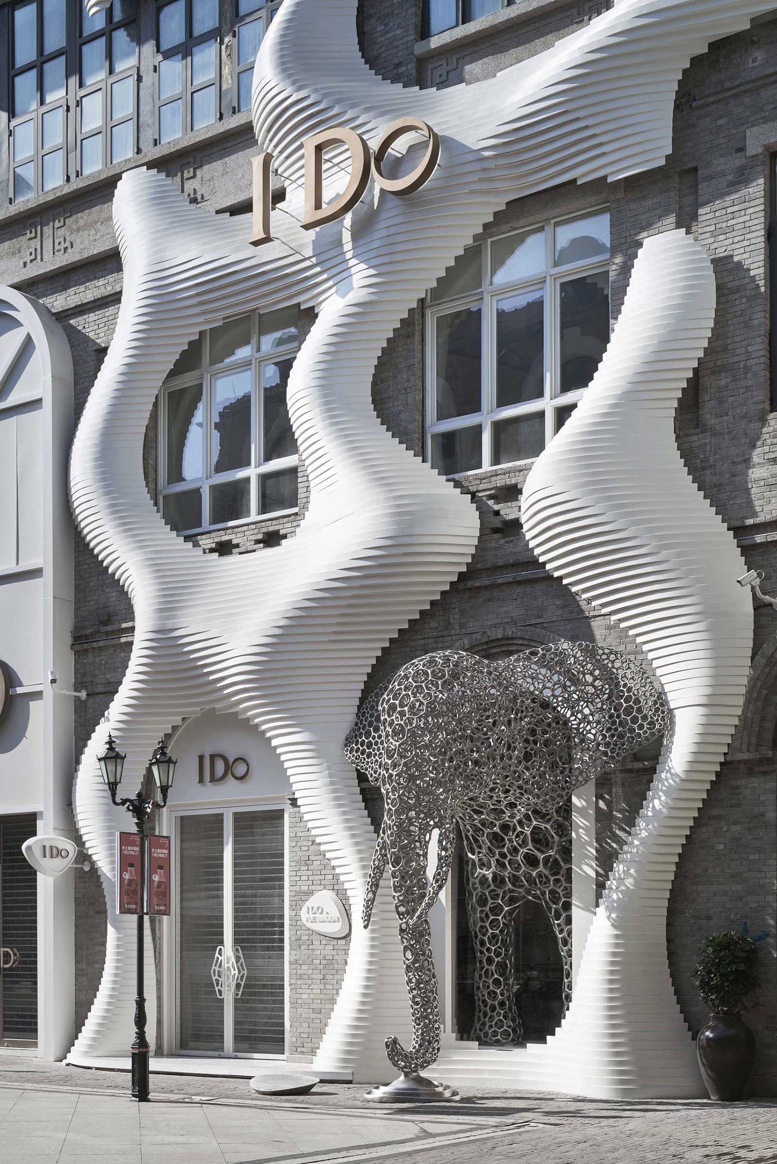 he Sculptural Facade Of This Store Offers A Hint Of What Is Inside