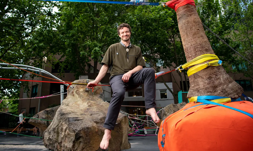 the artist making "risky" playgrounds – and splitting opinions