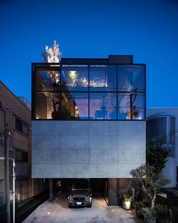 apollo architects brings visual and spatial duality to "ESPRIT" house in tokyo