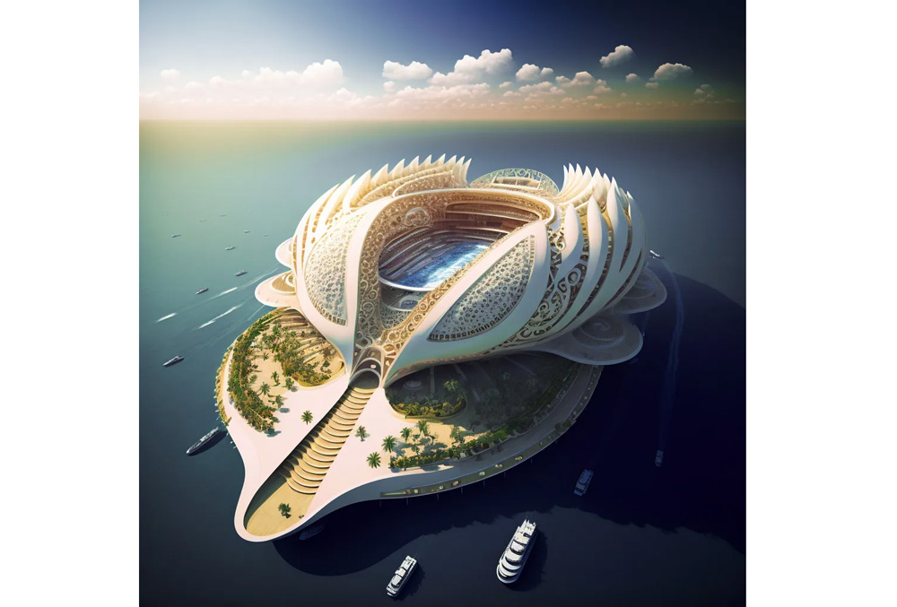 Oceaniums – Biomimetic floating stadiums by Vincent Callebaut