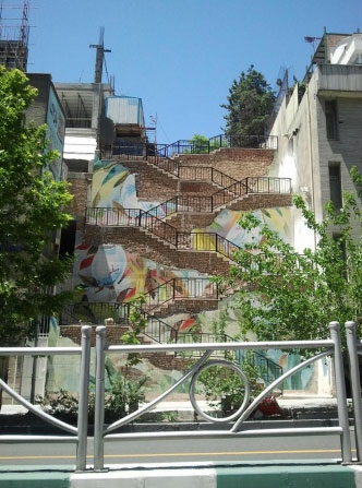 فراخوان طراحی دیوارنگاری پله ششم خیابان ولیعصر(عج)