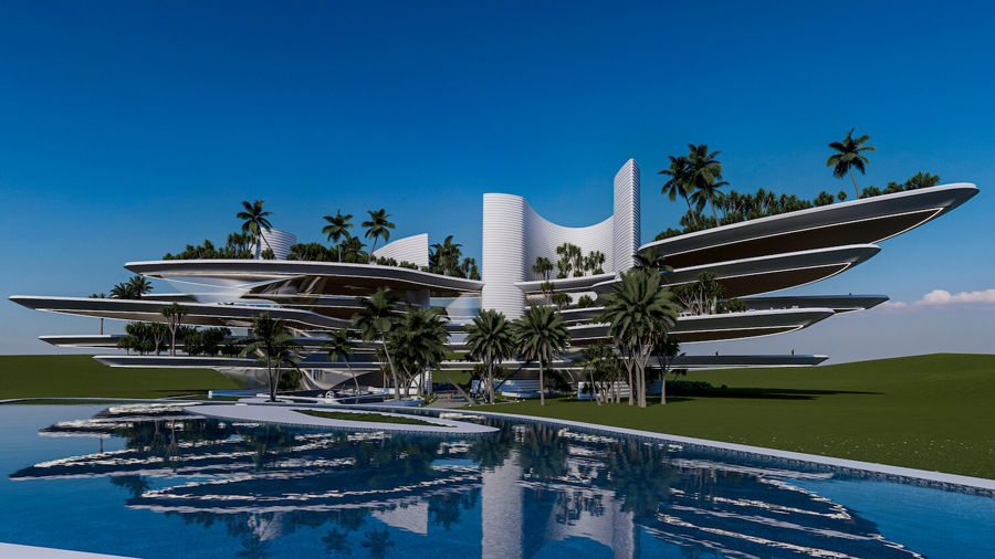 Whimsical hotel volaris, Miami by Veliz Arquitecto