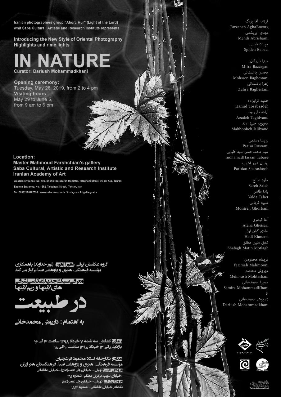 حامی رسانه ای نمایشگاه عکس «هایلایت ها و ریملایت ها در طبیعت» در موسسه صبا