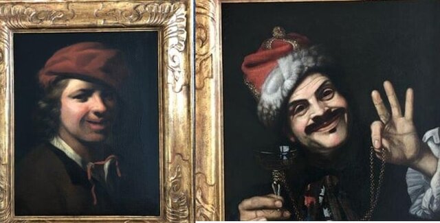 کشف دو تابلو نقاشی قدیمی در سطل زباله