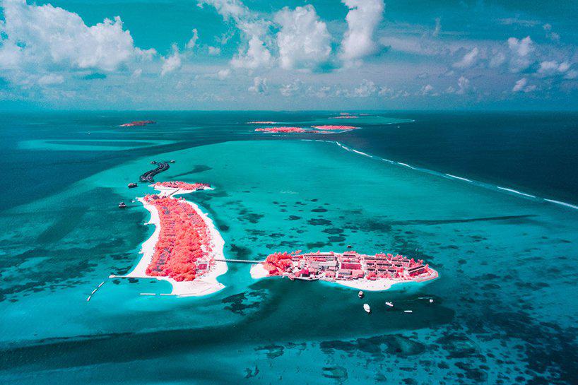 paolo pettigiani photographs maldives paradise in infrared hues