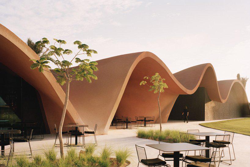 dune-like forms articulate oppenheim architectures golf clubhouse in jordan