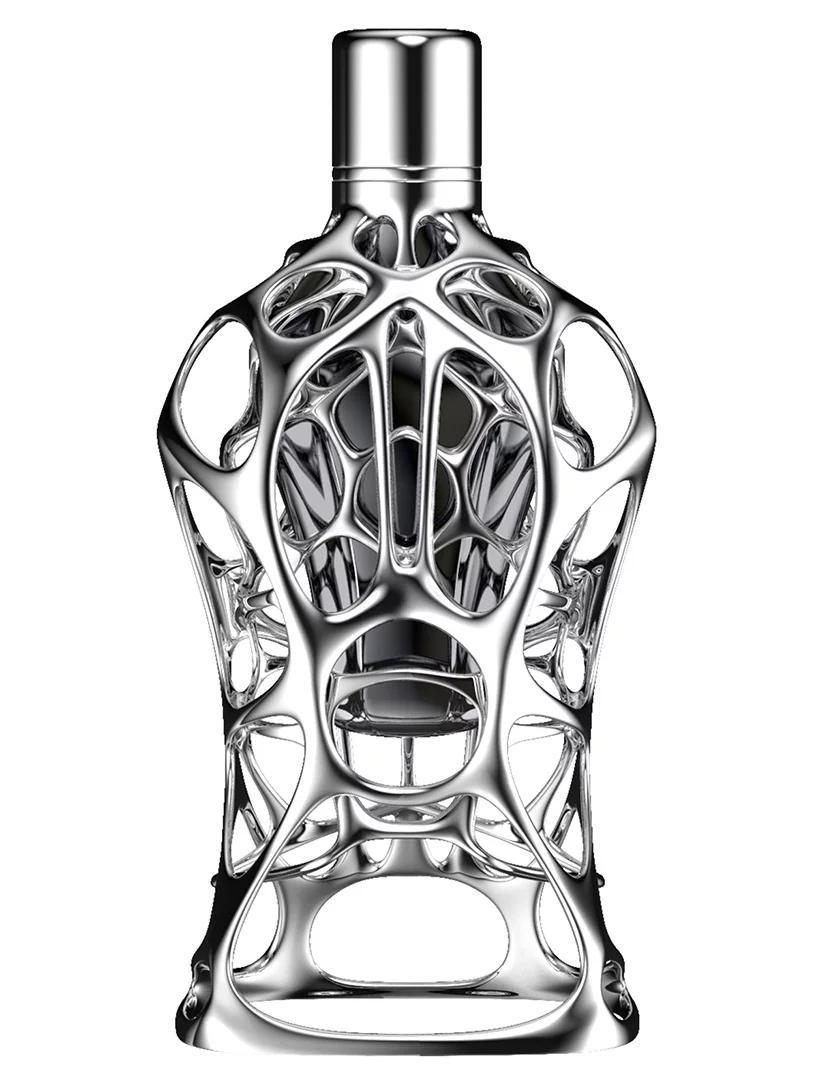 طراحی پوشش فلزی برای شیشه های عطر