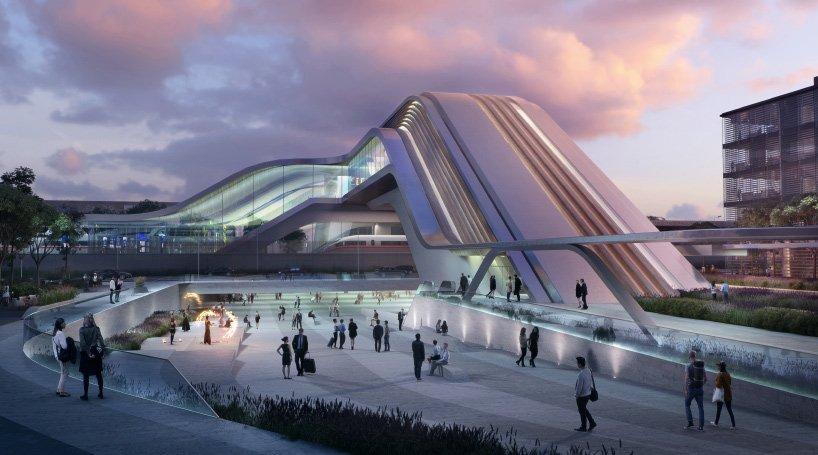 نگاهی به پایانه راه آهن Tallinn توسط معماران zaha hadid
