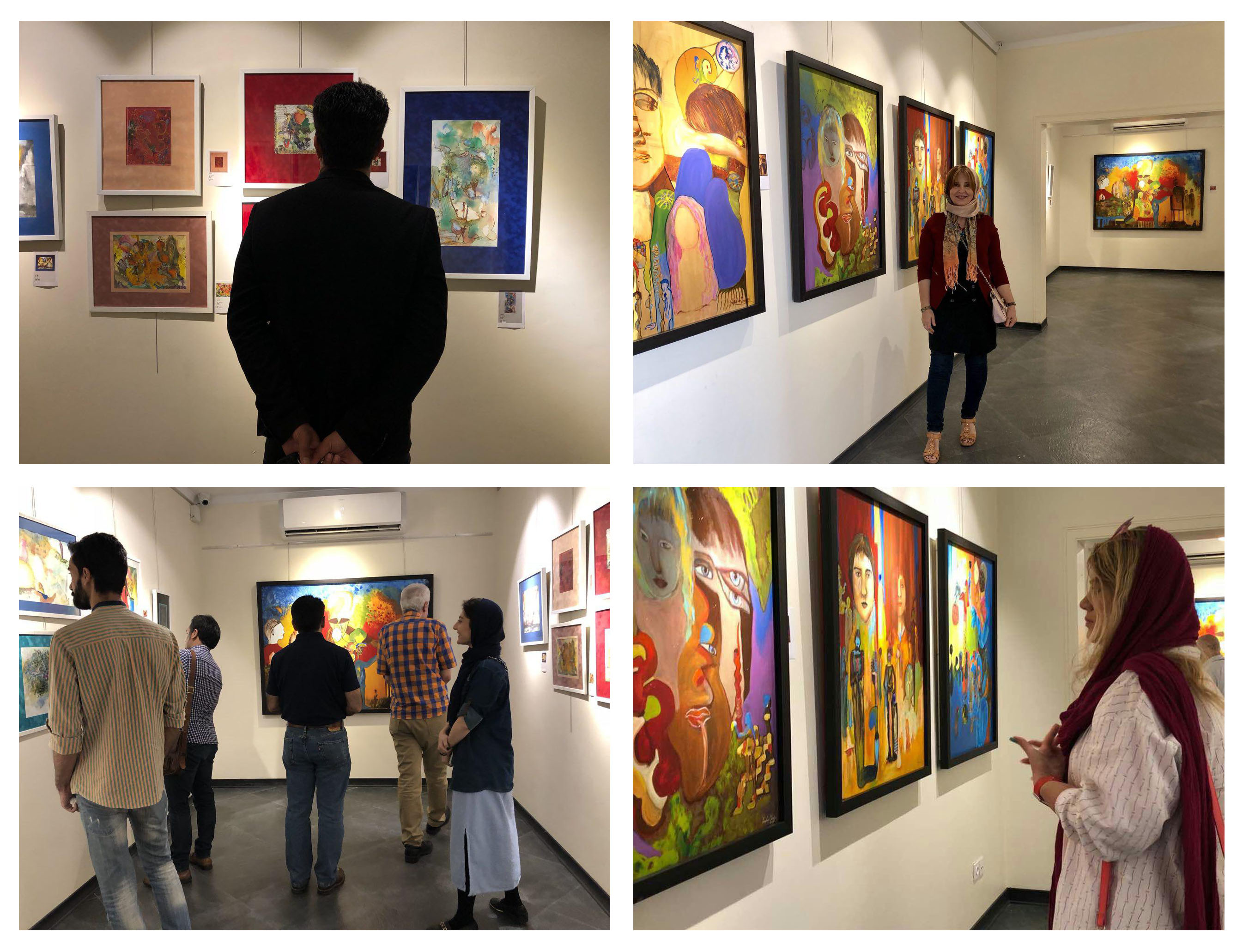 گزارش تصویری نمایشگاه "دگرگونی" در گالری قاف