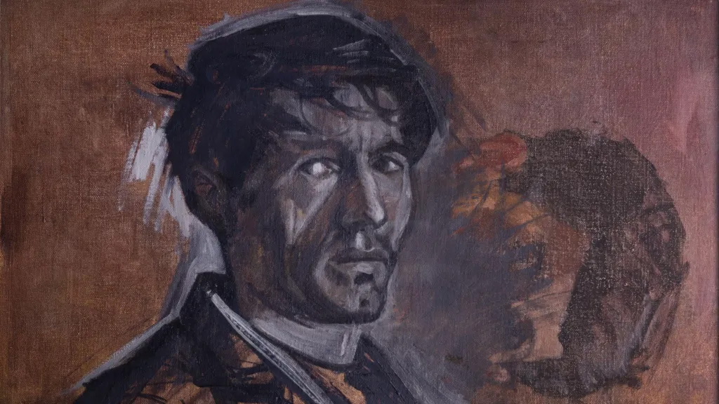 Norman Cornish portrait found in back of painting
