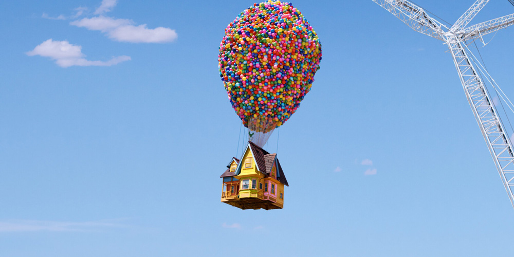 Airbnb lets you sleep inside pixar`s UP house — and yes, it floats